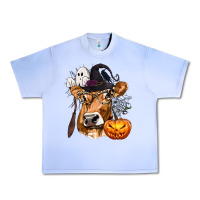 Grape Ice Boo Heifer Cow Halloween Urban Heavy Tee - texasbilliewilder