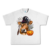 Lunar Rock Boo Heifer Cow Halloween Urban Heavy Tee - texasbilliewilder