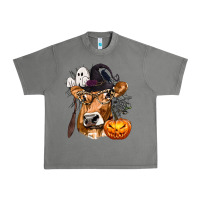 Tornado Boo Heifer Cow Halloween Urban Heavy Tee - texasbilliewilder