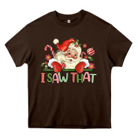 Chocolate Brown i saw that Heavy Core Tee - MaliasSmallBusiness