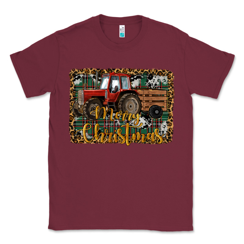 Merry Christmas Tractor Classic Tee by RanaPortraitStore | Teevron