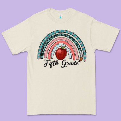 Fifth Grade Rainbow Premium Tee Designed By Ranaportraitstore