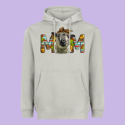 Hampshire Sheep Mom Mother's Day Heavyweight Hoodie Designed By Lillyallendesigns