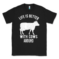 Black Life Is Better With Cows Around Classic Tee - Bettercallsaul