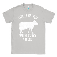 Moon Dust Life Is Better With Cows Around Classic Tee - Bettercallsaul