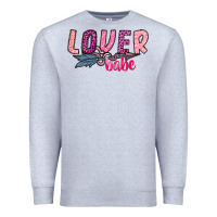 Heather Grey Lover Babe Premium Sweatshirt - SublimationCraftShop