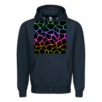 Navy giraffe glitter seamless pattern Zipper Hoodie - BundleAndBundleShop