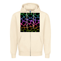 Sandshell giraffe glitter seamless pattern Zipper Hoodie - BundleAndBundleShop