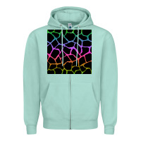Seafoam giraffe glitter seamless pattern Zipper Hoodie - BundleAndBundleShop