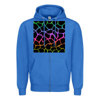 True Royal giraffe glitter seamless pattern Zipper Hoodie - BundleAndBundleShop