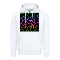 White giraffe glitter seamless pattern Zipper Hoodie - BundleAndBundleShop
