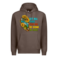Coffee let all that you do be done in love Premium Hoodie - BundleAndBundleShop