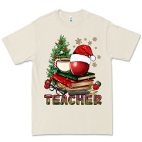 Bone Teacher With Christmas Tree Premium Tee - BundleAndBundleShop