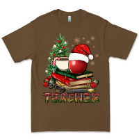 Cacao Teacher With Christmas Tree Premium Tee - BundleAndBundleShop