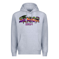 Heather Grey senior 2024 halloween Premium Hoodie - RanaPortraitStore