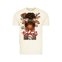 Vintage Arctic Baseball Mom Afro Messy Bun Vintage Tee - texasbilliewilder
