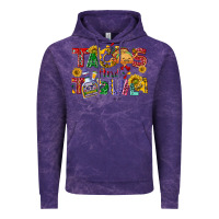Cloud Purple Tacos and tequila Vintage Hoodie - NancyCooperArtShop