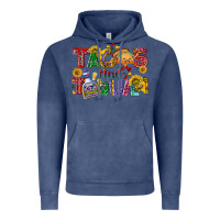 Vintage Denim Tacos and tequila Vintage Hoodie - NancyCooperArtShop