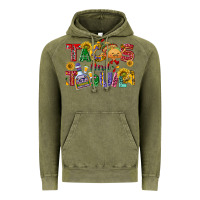 Vintage Olive Tacos and tequila Vintage Hoodie - NancyCooperArtShop