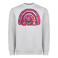 Breast Cancer Rainbow Gnomes Heavyweight Sweatshirt | Teevron