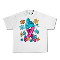 Lunar Rock winter breast cancer ribbon Urban Heavy Tee - NancyCooperArtShop