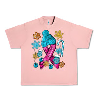 Salmon winter breast cancer ribbon Urban Heavy Tee - NancyCooperArtShop