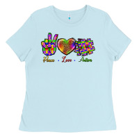 Peace Love Autism Ladies Tee | Teevron