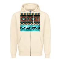 Sandshell native american aztec seamless pattern Zipper Hoodie - BundleAndBundleShop