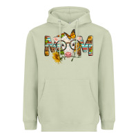 Matcha Western Baby Calf Mom With Sunflower Mother's Day Heavyweight Hoodie - LillyAllenDesigns