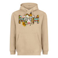 Mushroom Western Baby Calf Mom With Sunflower Mother's Day Heavyweight Hoodie - LillyAllenDesigns