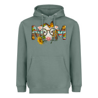 Sage Western Baby Calf Mom With Sunflower Mother's Day Heavyweight Hoodie - LillyAllenDesigns