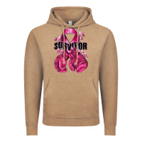 Vintage Coffee Survivor Breast Cancer with boxing gloves Vintage Hoodie - NancyCooperArtShop