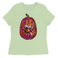 Matcha watercolor pumpkin leopard Ladies Tee - RanaPortraitStore