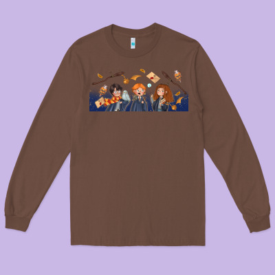Wizard Kids Long Sleeve Tee Designed By Tumblerdesignbyshophia