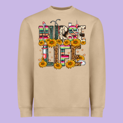 Western Nurse Life Heavyweight Sweatshirt Designed By Fadigitalartstudio