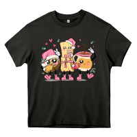 Asphalt mexican christmas pan dulce cartoon characters Heavy Core Tee - MaliasSmallBusiness