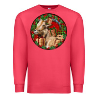 Cardinal Spanish Goat Christmas Premium Sweatshirt - LillyAllenDesigns