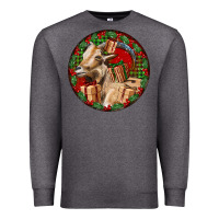 Charcoal Heather Spanish Goat Christmas Premium Sweatshirt - LillyAllenDesigns