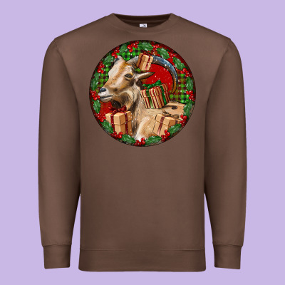 Spanish Goat Christmas Premium Sweatshirt Designed By Lillyallendesigns
