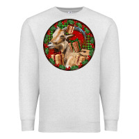 Oatmeal Heather Spanish Goat Christmas Premium Sweatshirt - LillyAllenDesigns