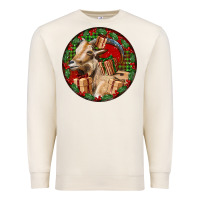 Sandshell Spanish Goat Christmas Premium Sweatshirt - LillyAllenDesigns