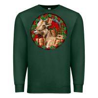 Sports Green Spanish Goat Christmas Premium Sweatshirt - LillyAllenDesigns