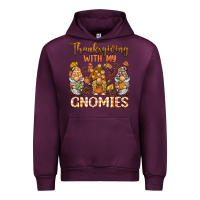 Mauve Wine thanksgiving with my  gnomies Urban Hoodie - BarkalooDesign