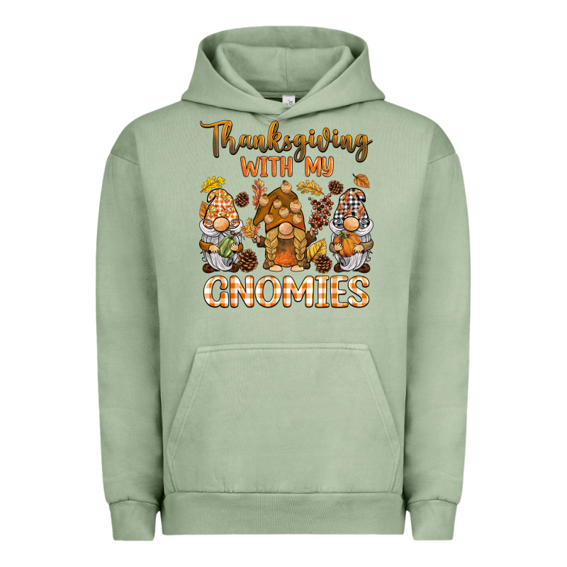 Thanksgiving With My  Gnomies Urban Hoodie by BarkalooDesign | Teevron