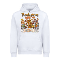 White thanksgiving with my  gnomies Urban Hoodie - BarkalooDesign