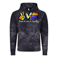 Cloud Black Peace love equality Vintage Hoodie - NancyCooperArtShop