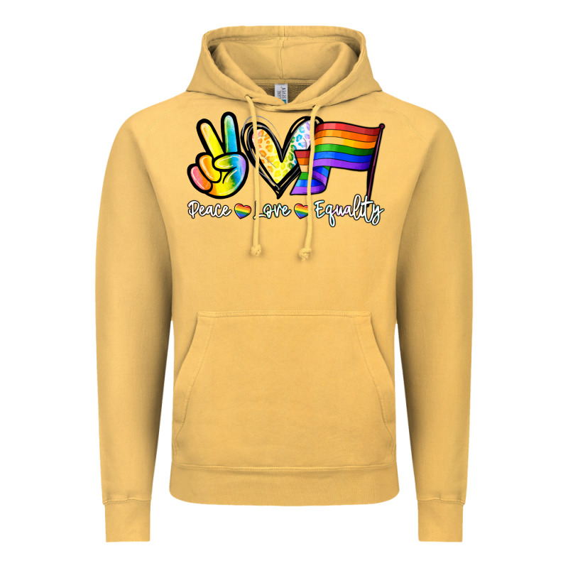 Peace Love Equality Vintage Hoodie by NancyCooperArtShop | Teevron