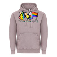 Vintage Zinc Peace love equality Vintage Hoodie - NancyCooperArtShop