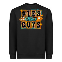 Black Pies Before Guys Heavyweight Sweatshirt - FaDigitalArtStudio