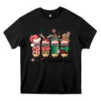 Black teacher christmas Heavy Core Tee - MaliasSmallBusiness